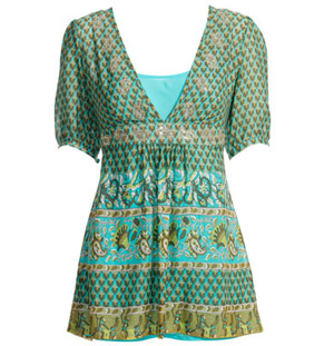 zelena zenska tunika